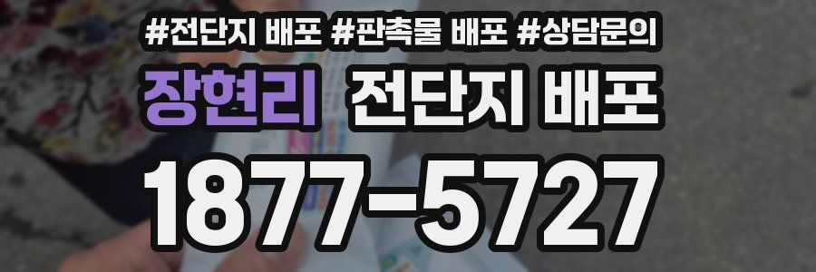 장현리 전단지 배포
