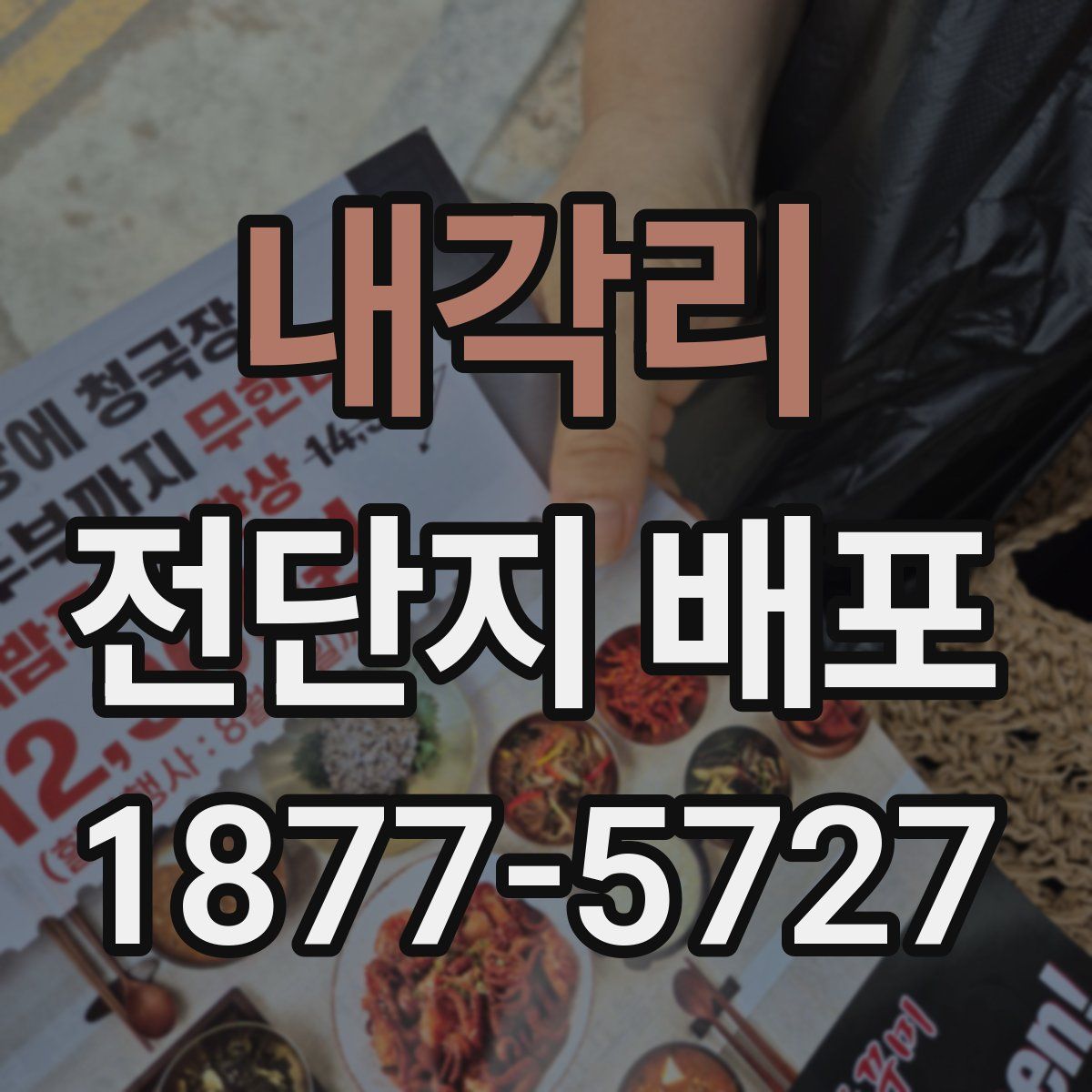 내각리 전단지 배포