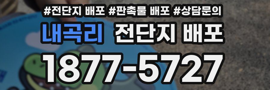 내곡리 전단지 배포