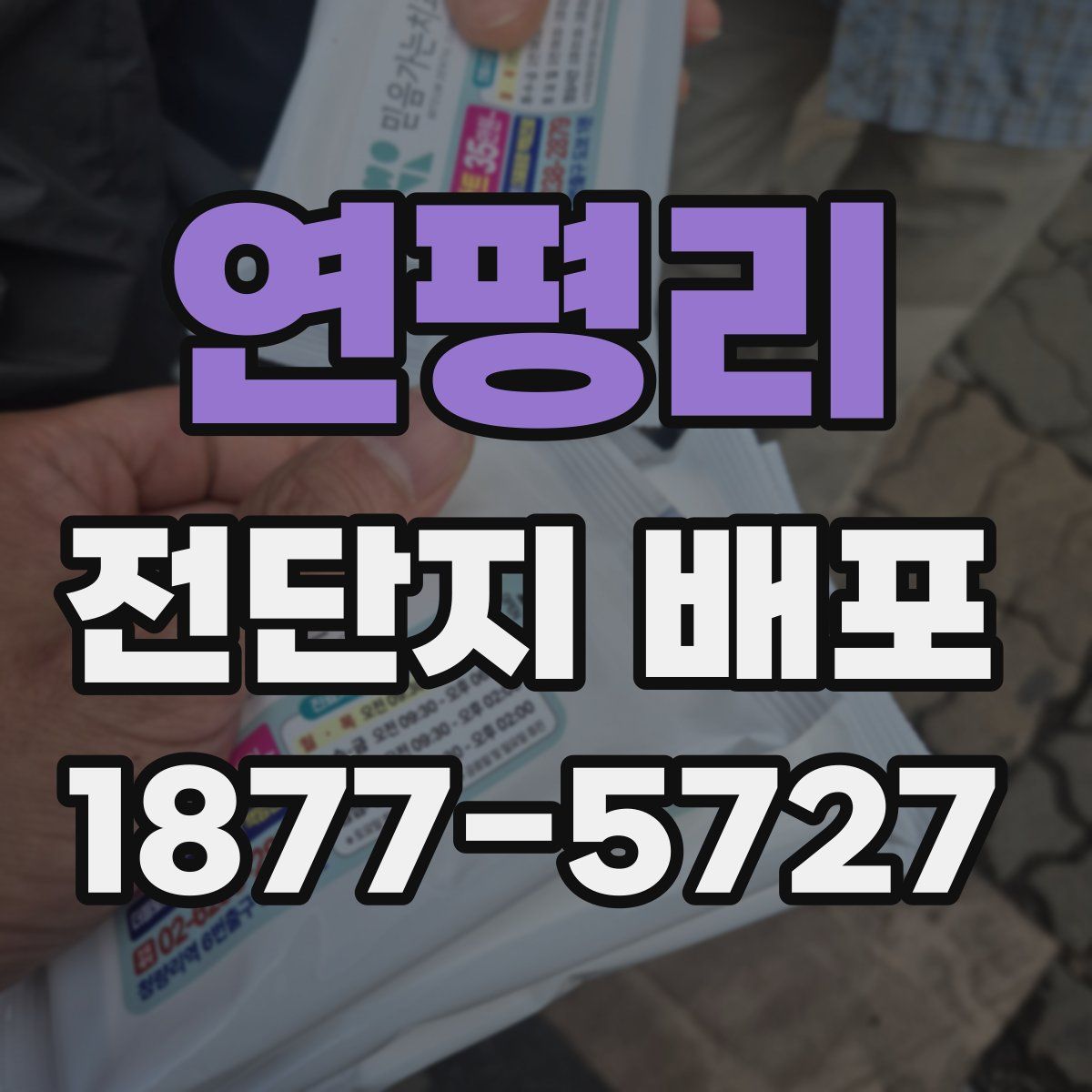 연평리 전단지 배포