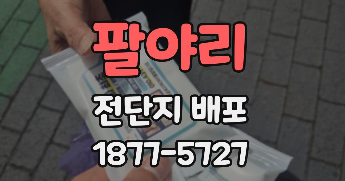 팔야리 전단지 배포