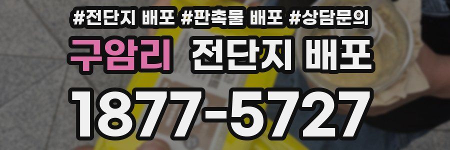 구암리 전단지 배포