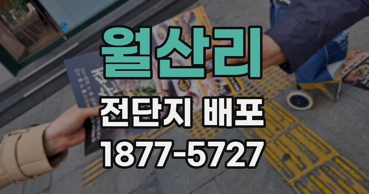 월산리 전단지 배포
