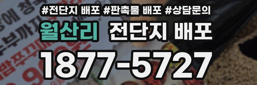 월산리 전단지 배포