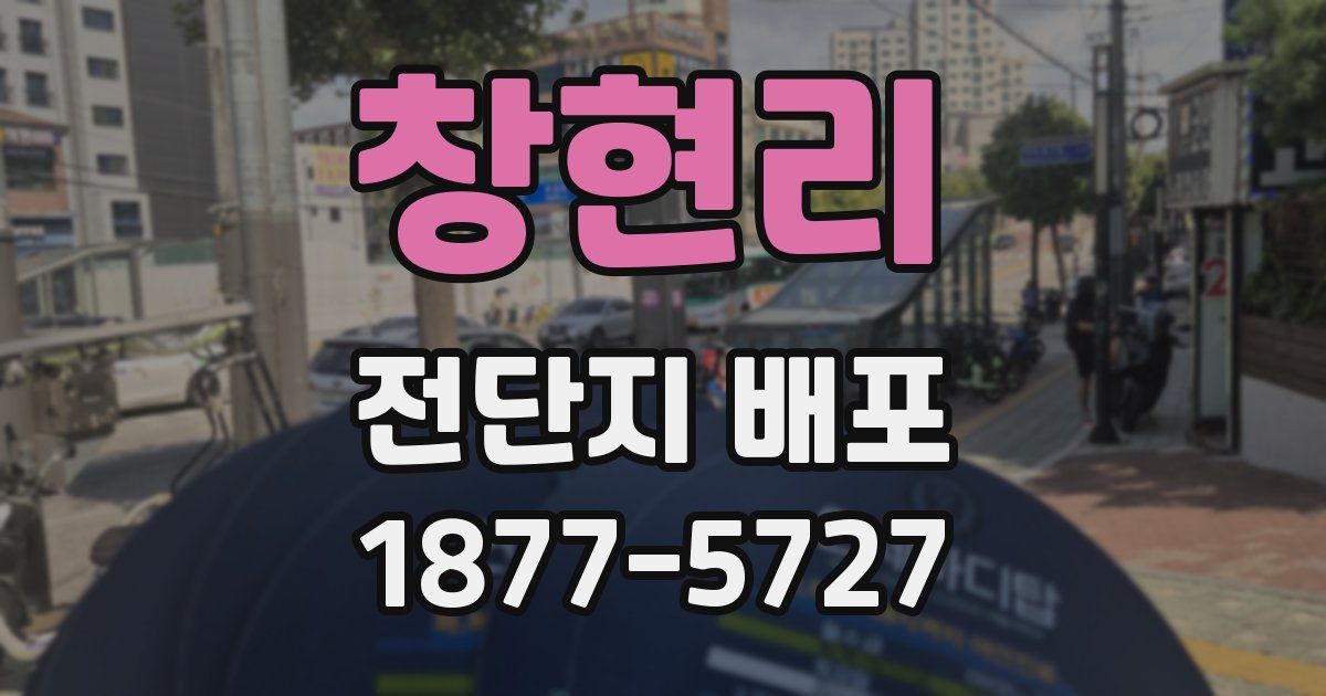 창현리 전단지 배포