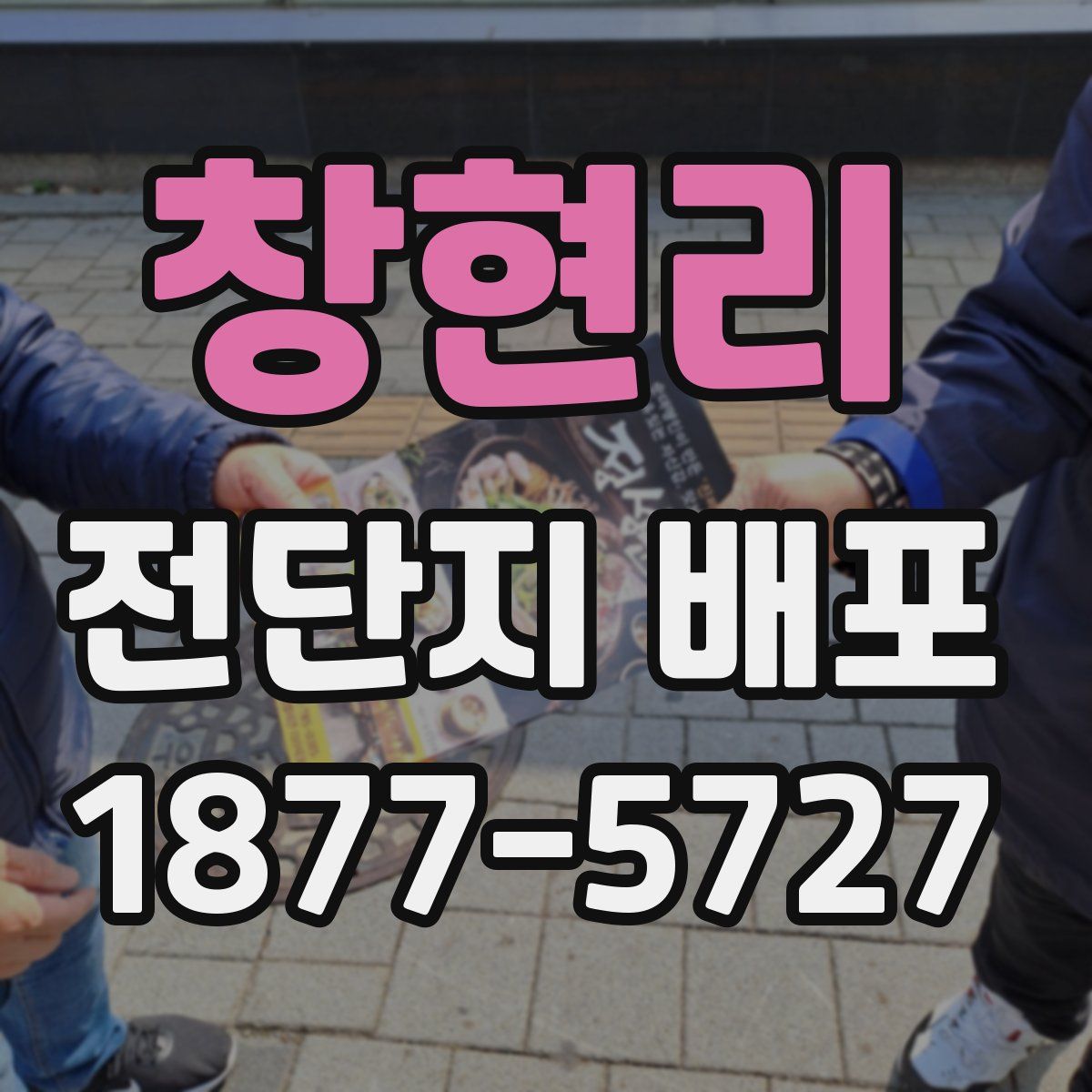 창현리 전단지 배포