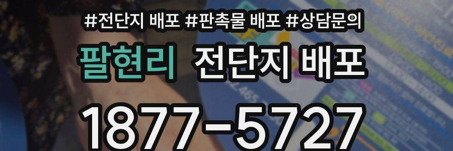 팔현리 전단지 배포