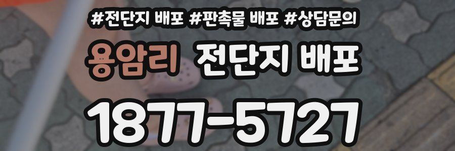 용암리 전단지 배포
