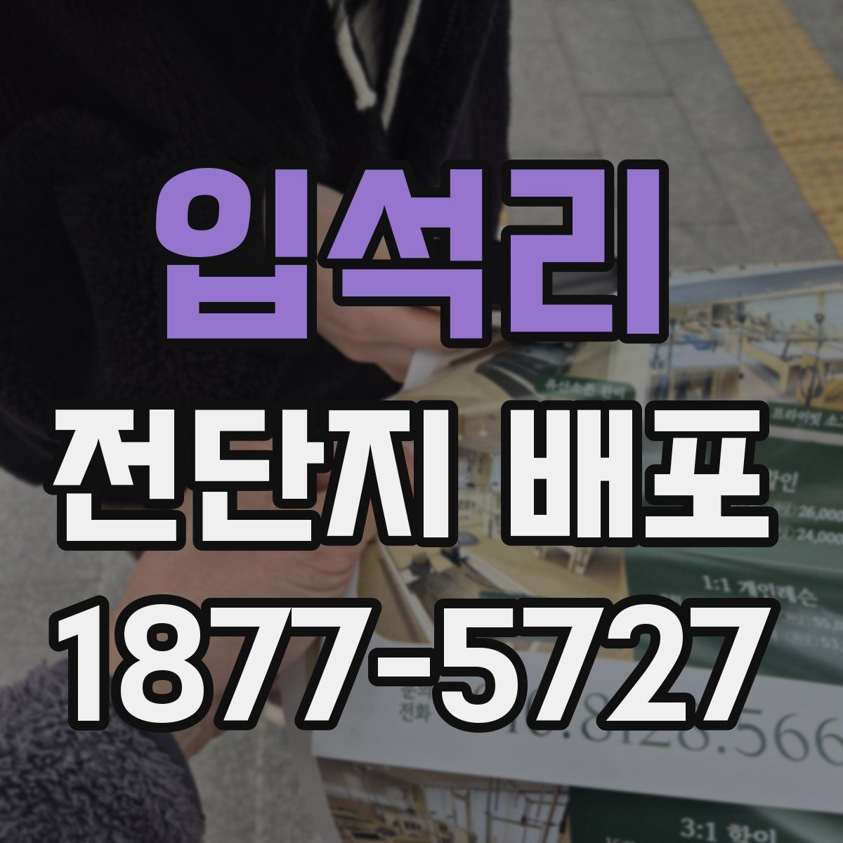 입석리 전단지 배포