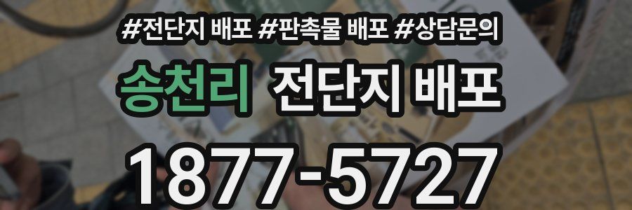 송천리 전단지 배포