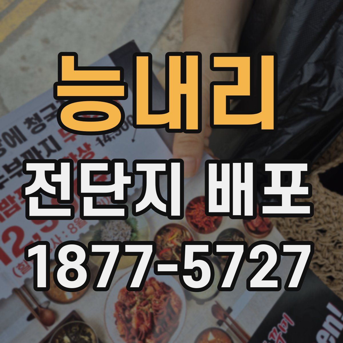 능내리 전단지 배포