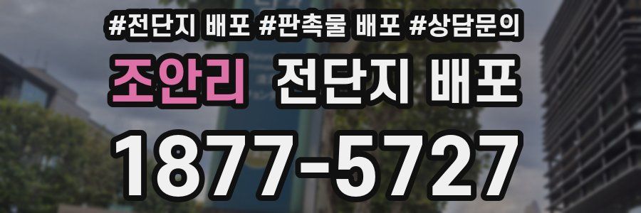 조안리 전단지 배포