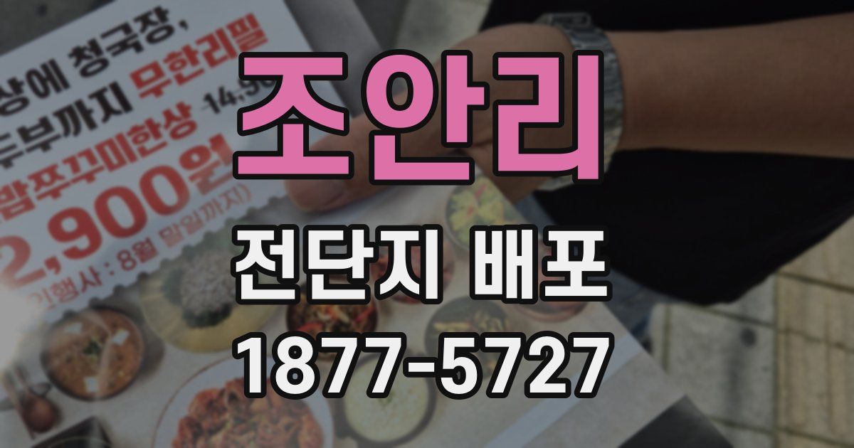 조안리 전단지 배포