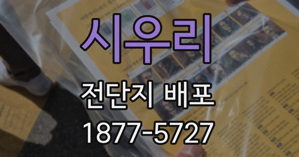 시우리 전단지 배포