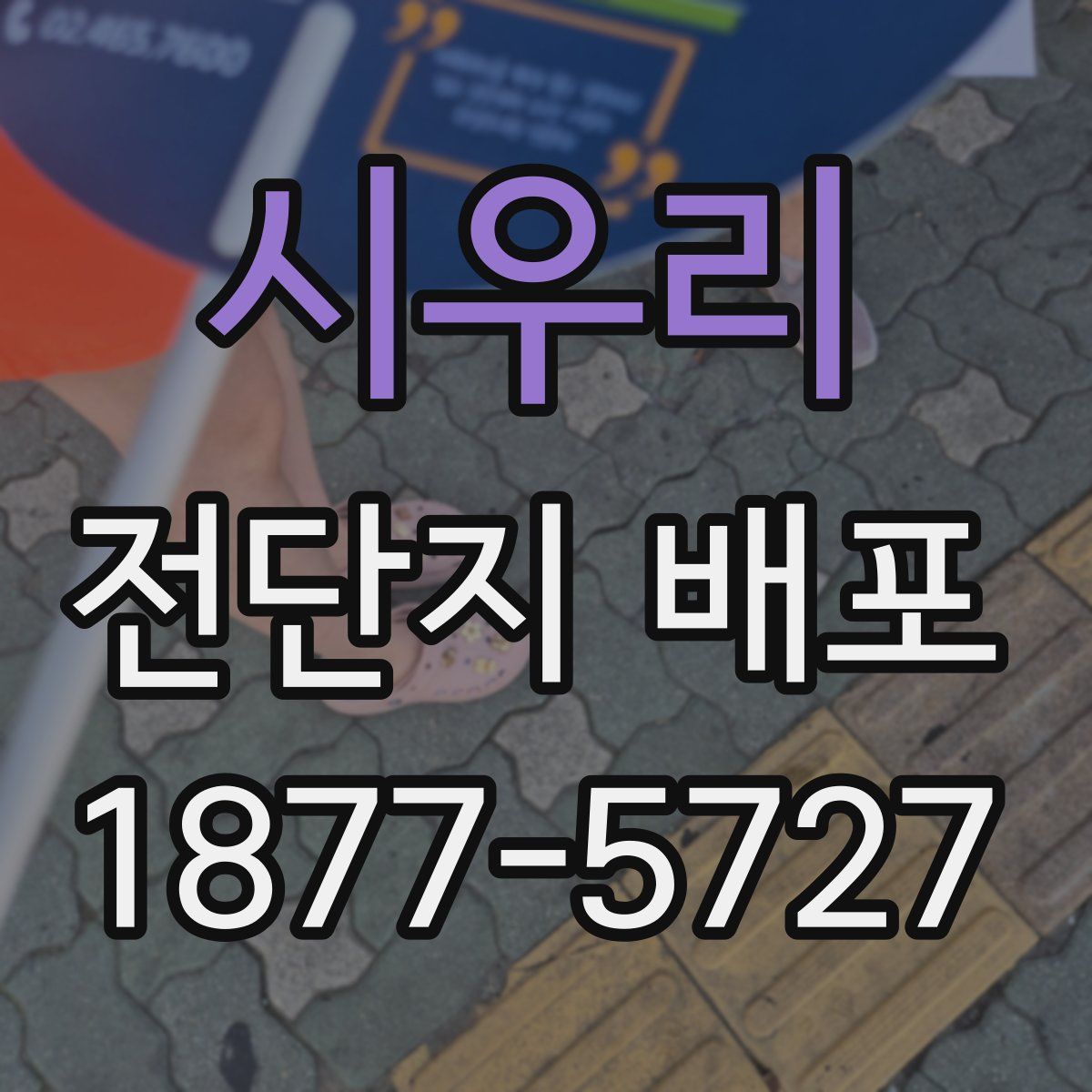 시우리 전단지 배포