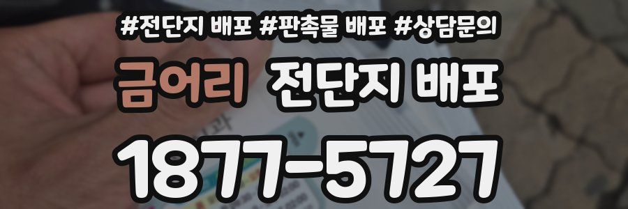 금어리 전단지 배포
