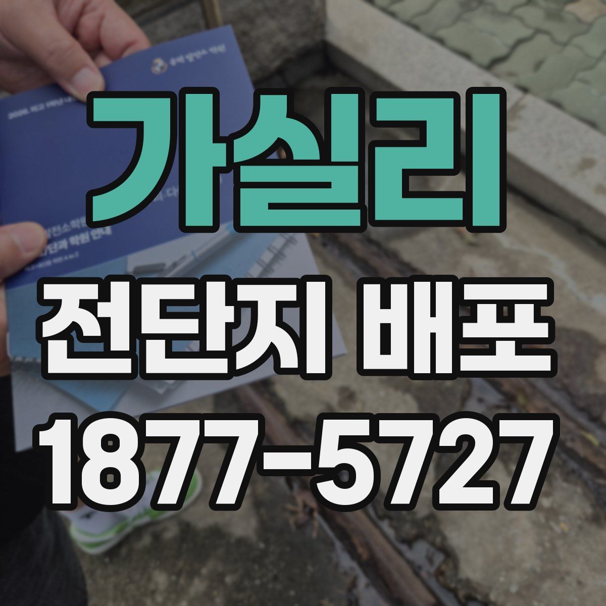 가실리 전단지 배포