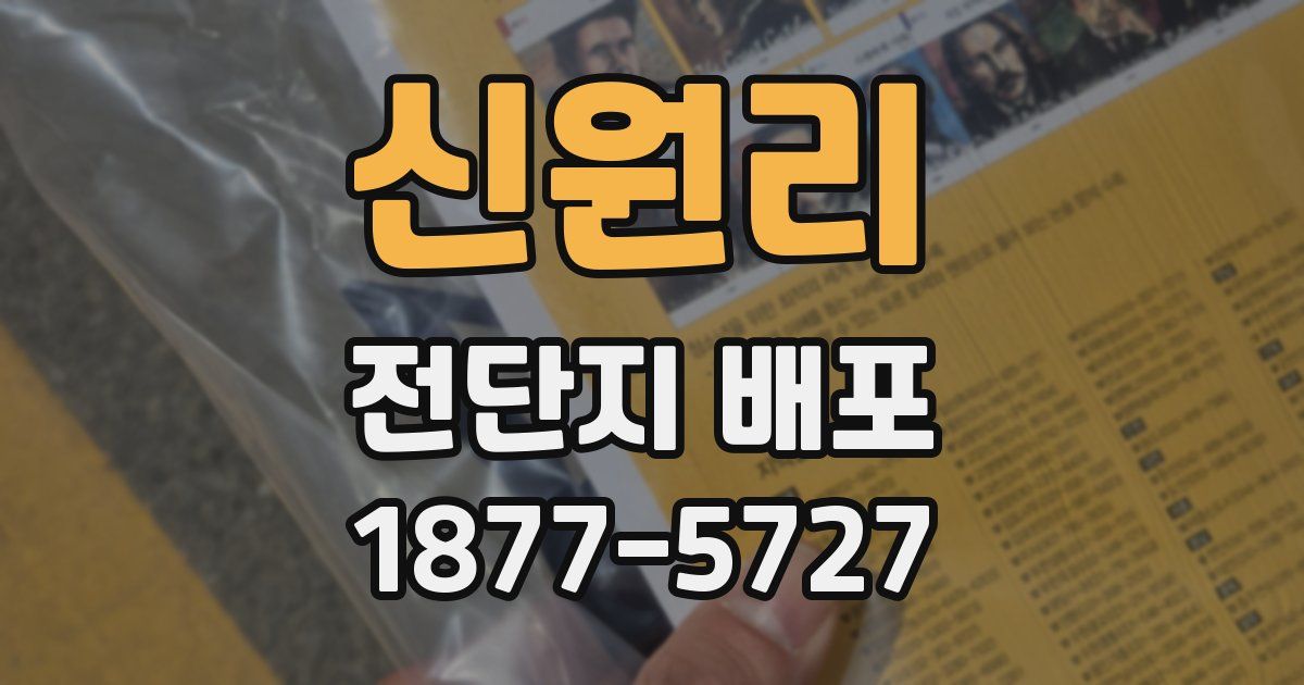 신원리 전단지 배포