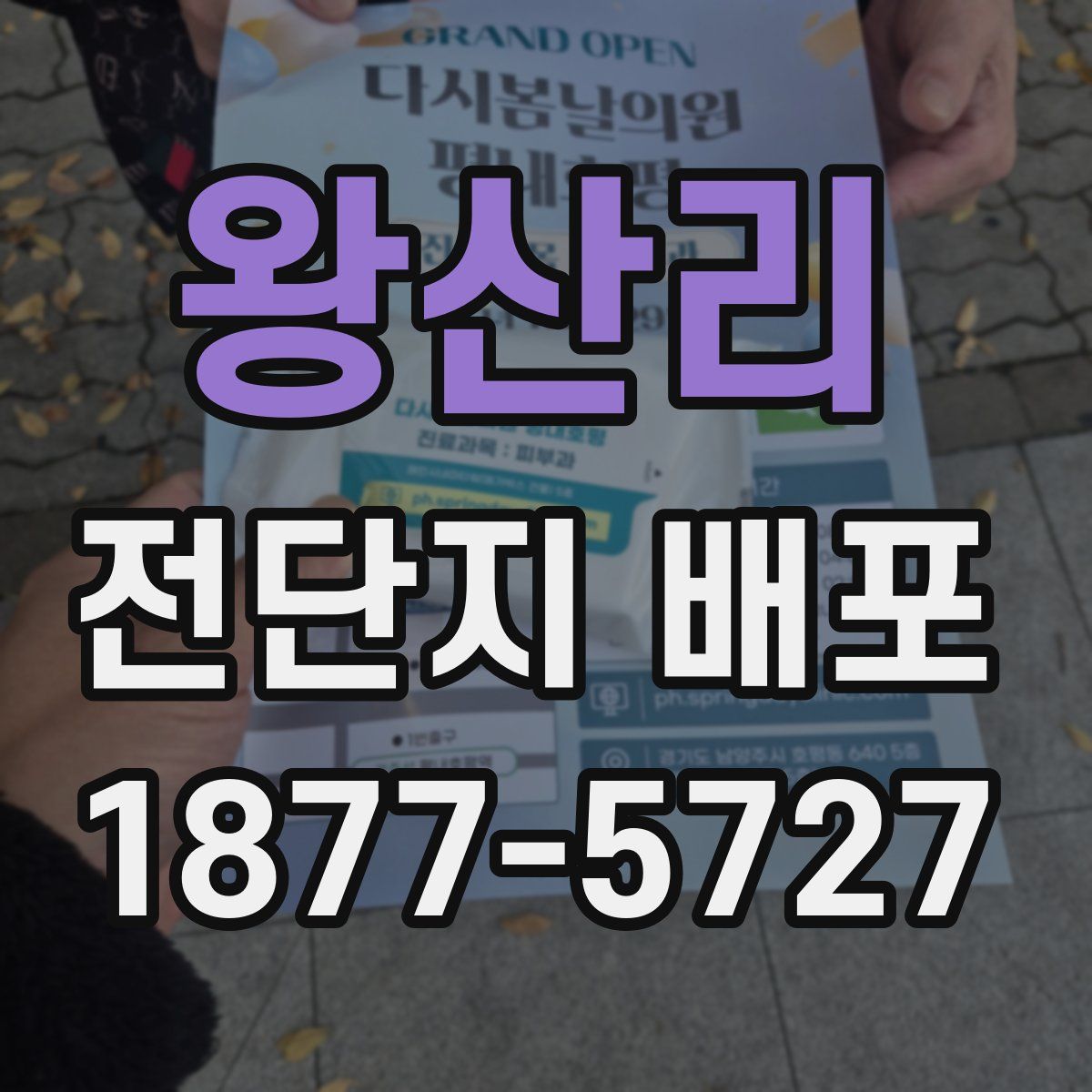 왕산리 전단지 배포