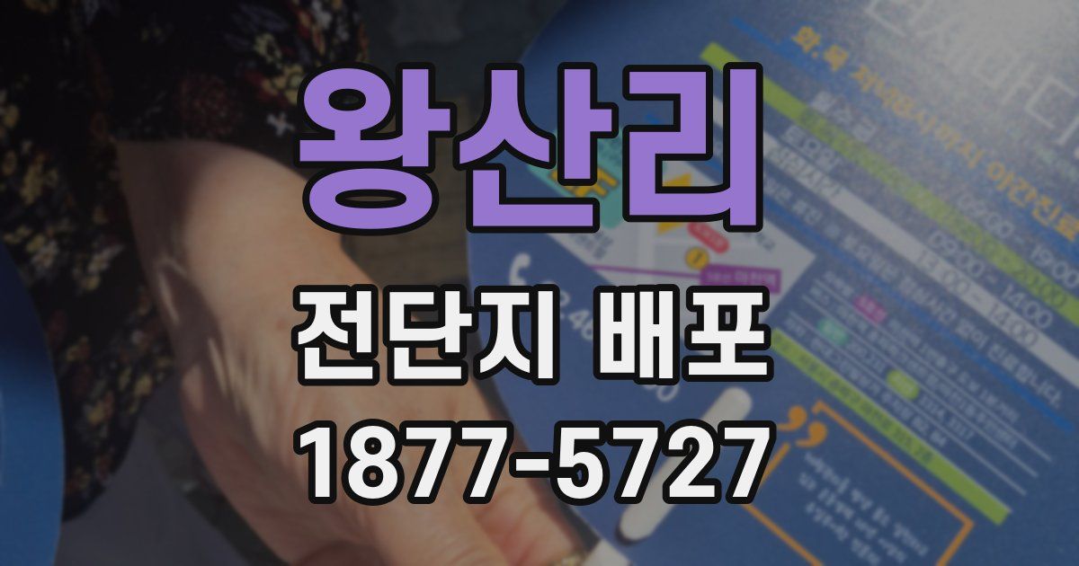 왕산리 전단지 배포