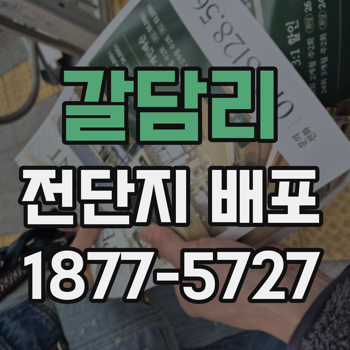 갈담리 전단지 배포