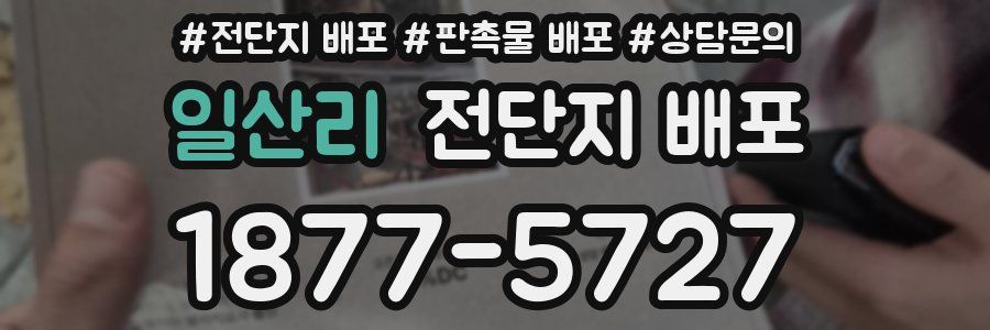 일산리 전단지 배포
