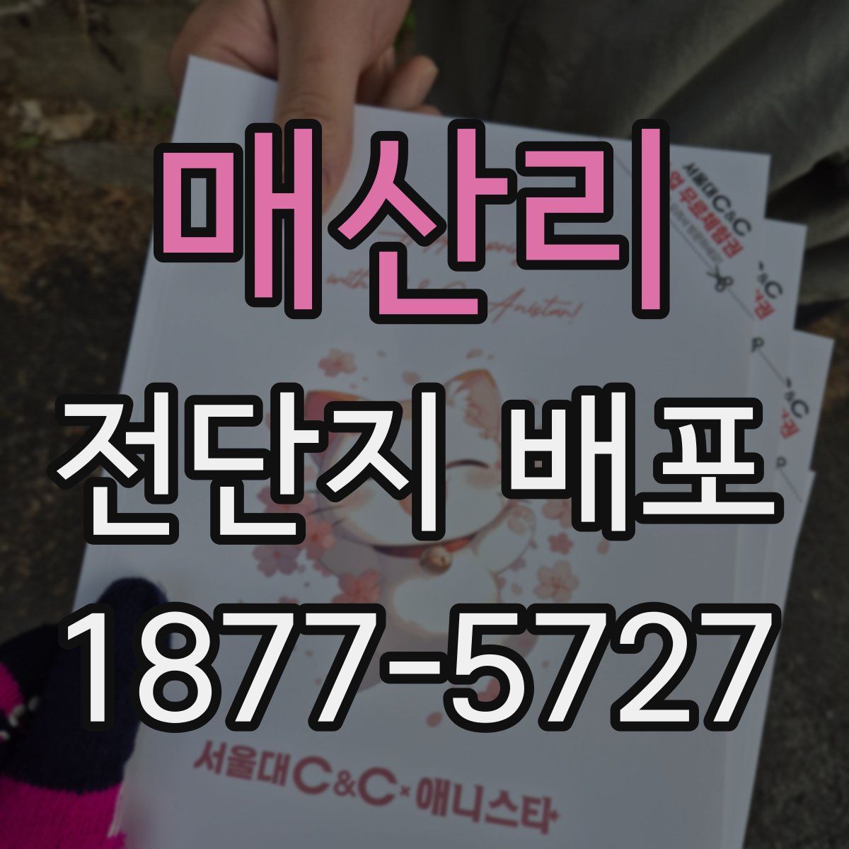 매산리 전단지 배포