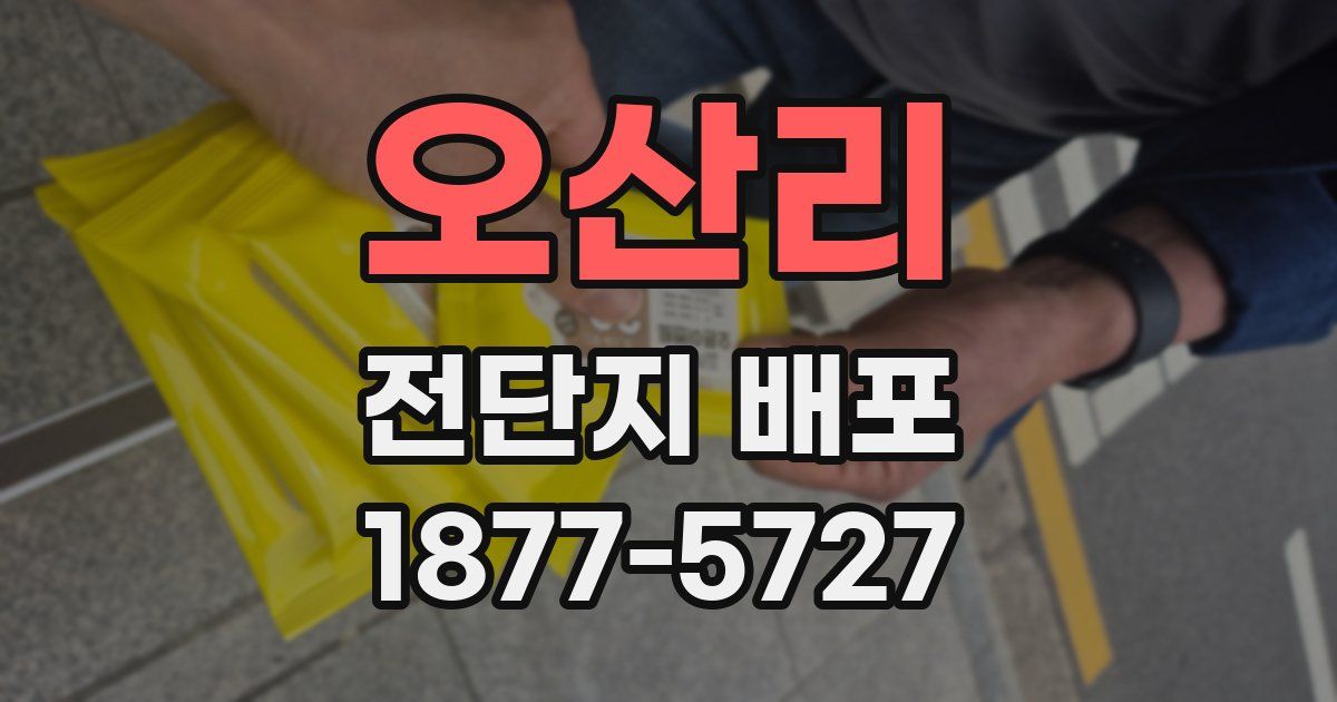 오산리 전단지 배포