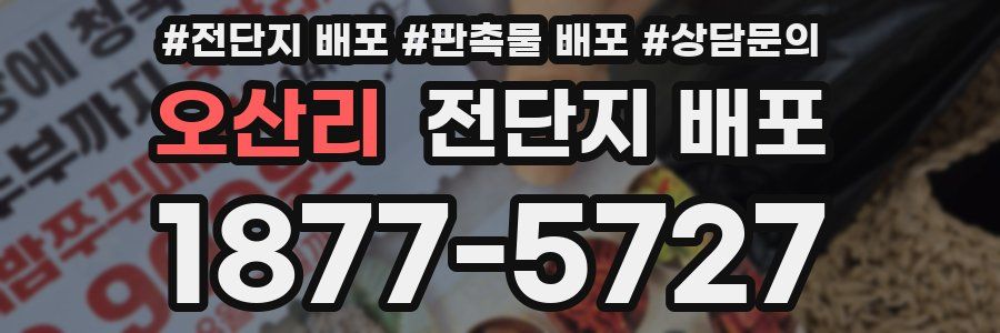 오산리 전단지 배포