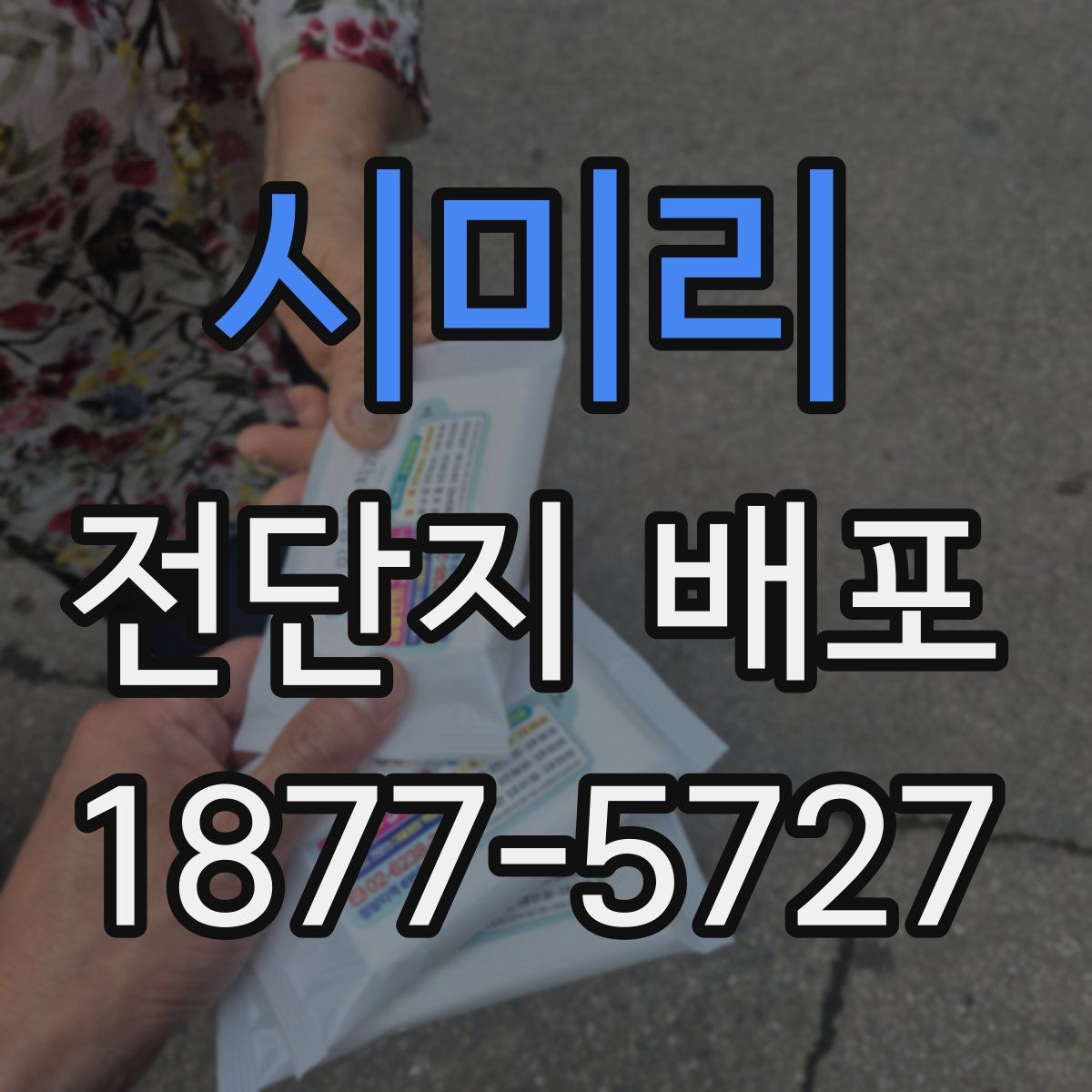 시미리 전단지 배포
