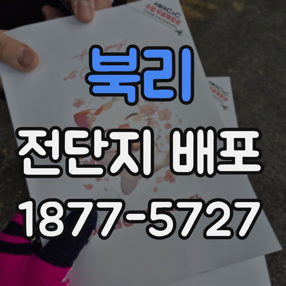 북리 전단지 배포
