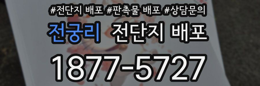 전궁리 전단지 배포