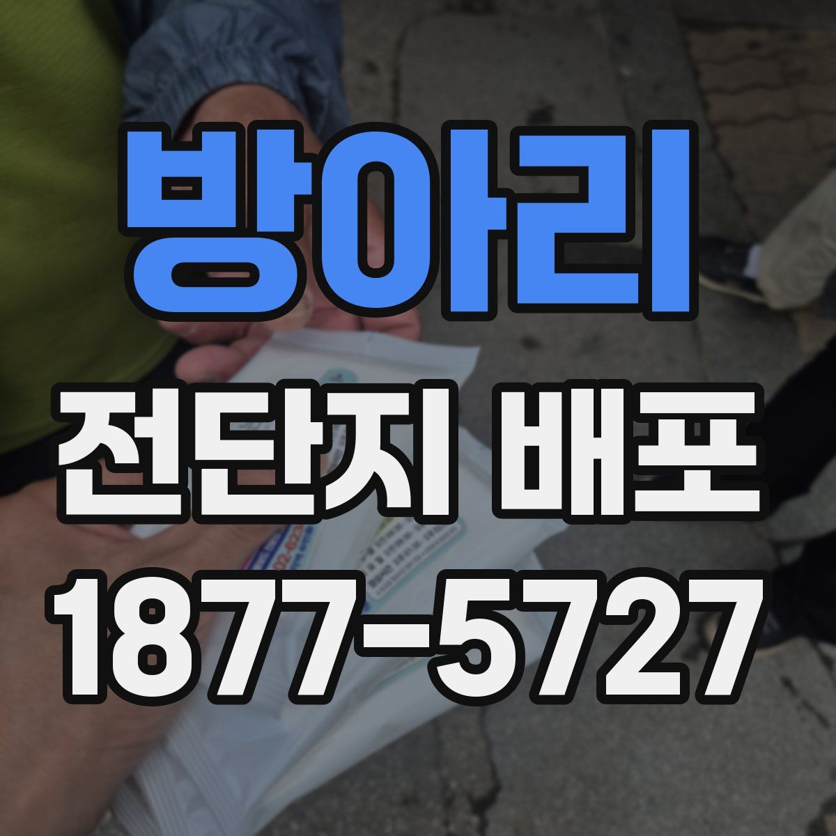 방아리 전단지 배포