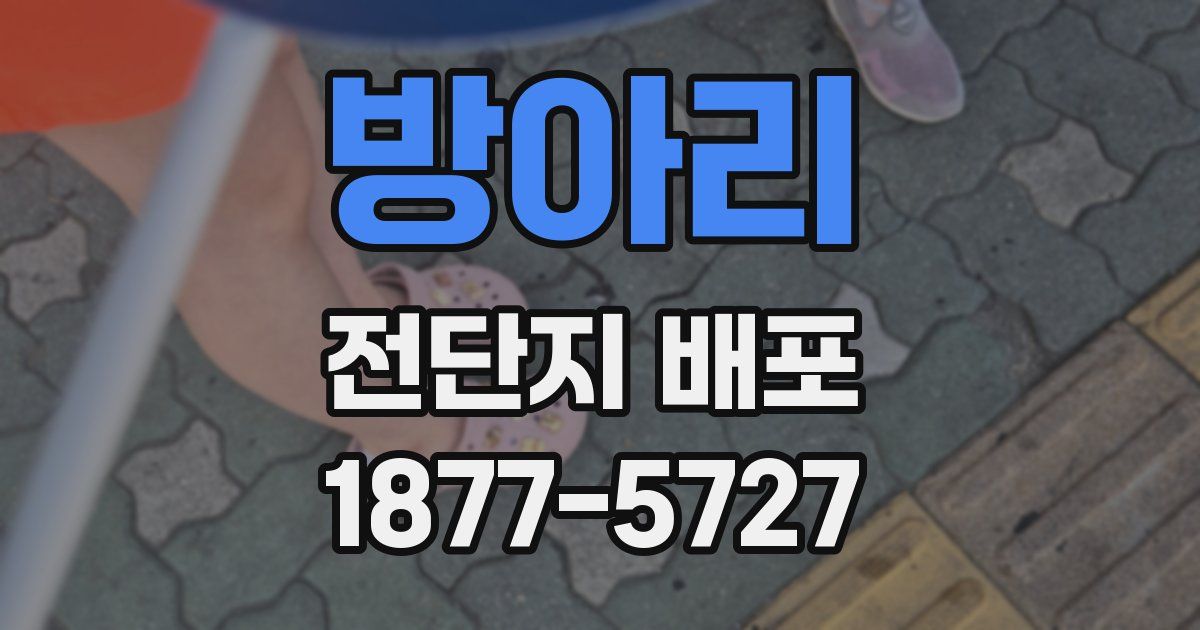방아리 전단지 배포