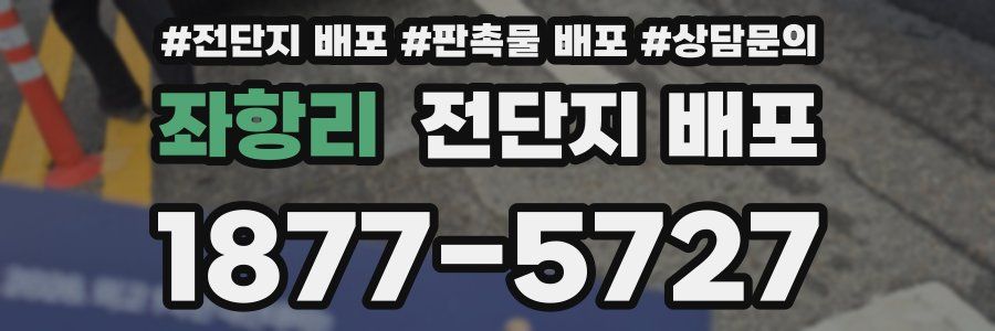 좌항리 전단지 배포