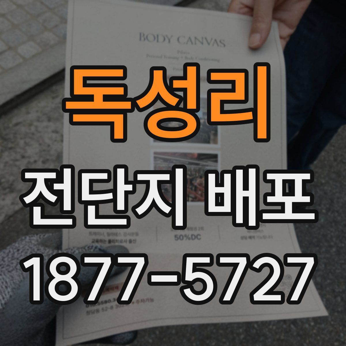 독성리 전단지 배포