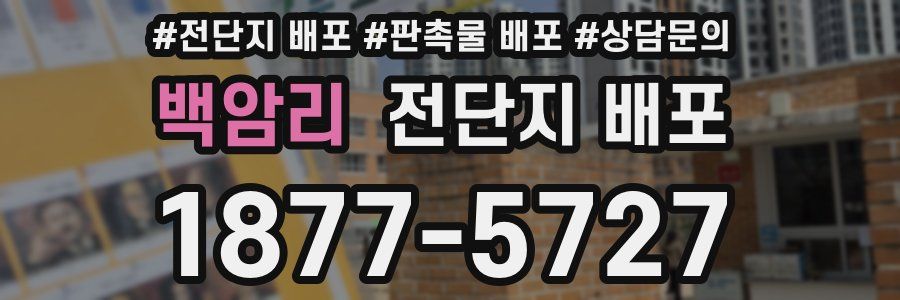 백암리 전단지 배포