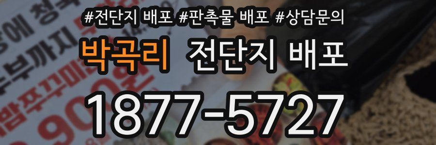박곡리 전단지 배포