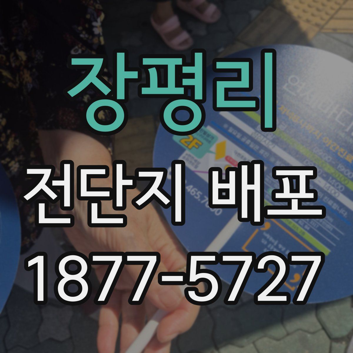 장평리 전단지 배포