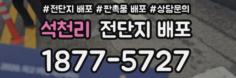 석천리 전단지 배포