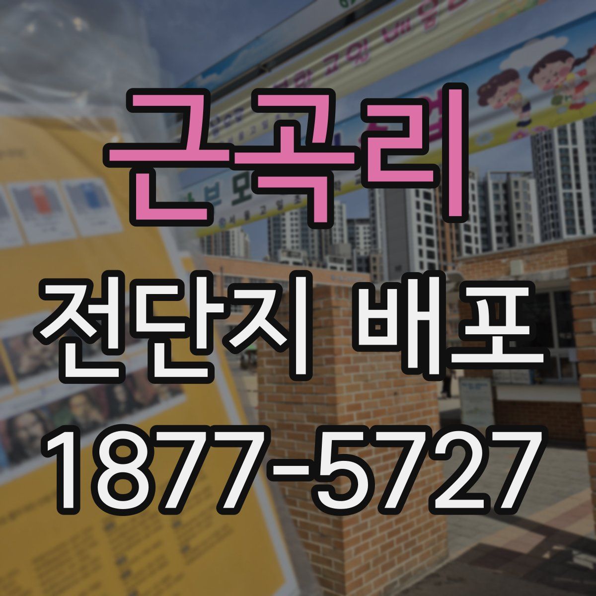 근곡리 전단지 배포