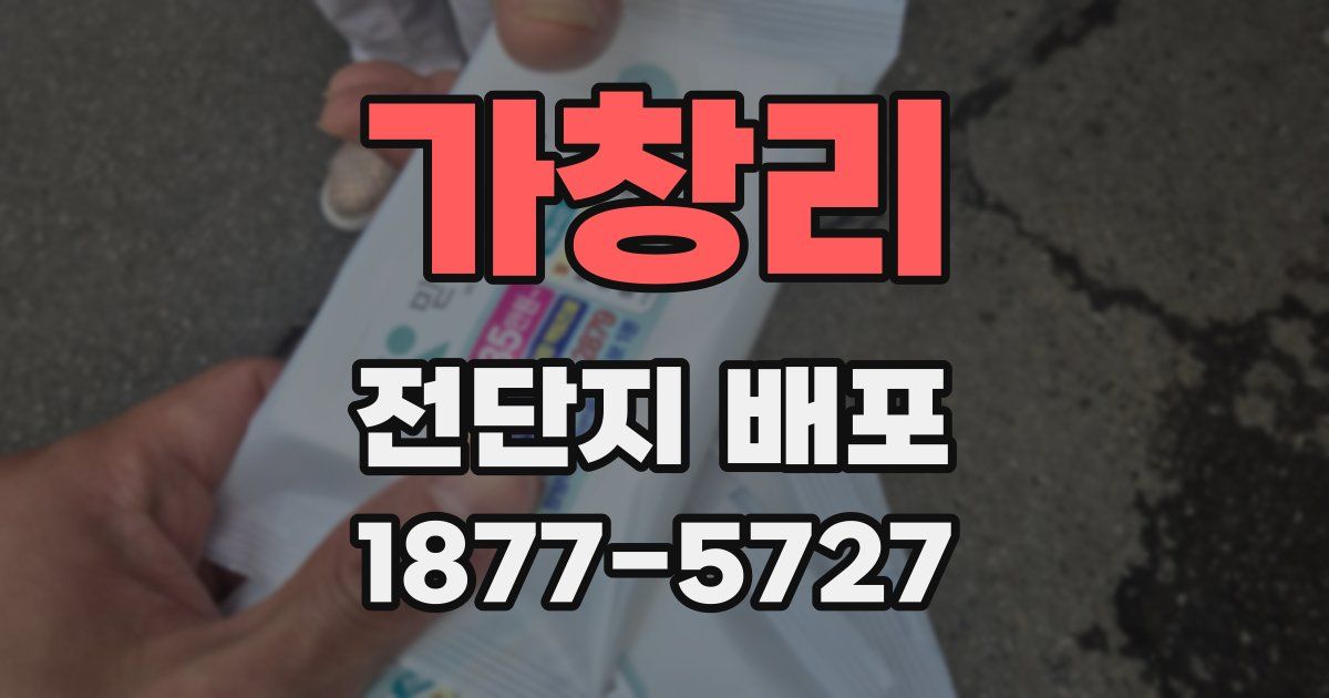 가창리 전단지 배포
