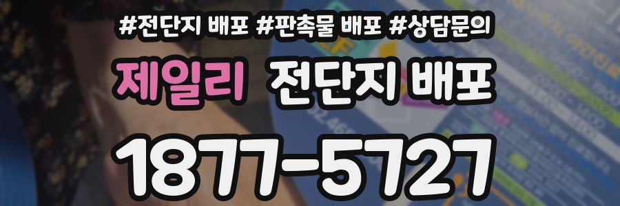 제일리 전단지 배포