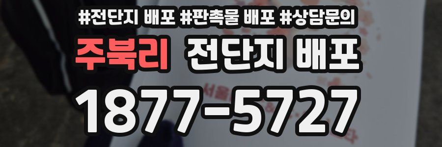 주북리 전단지 배포
