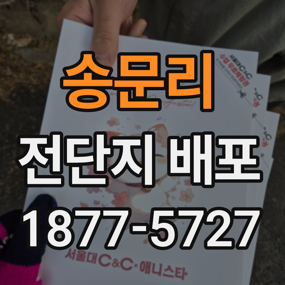 송문리 전단지 배포