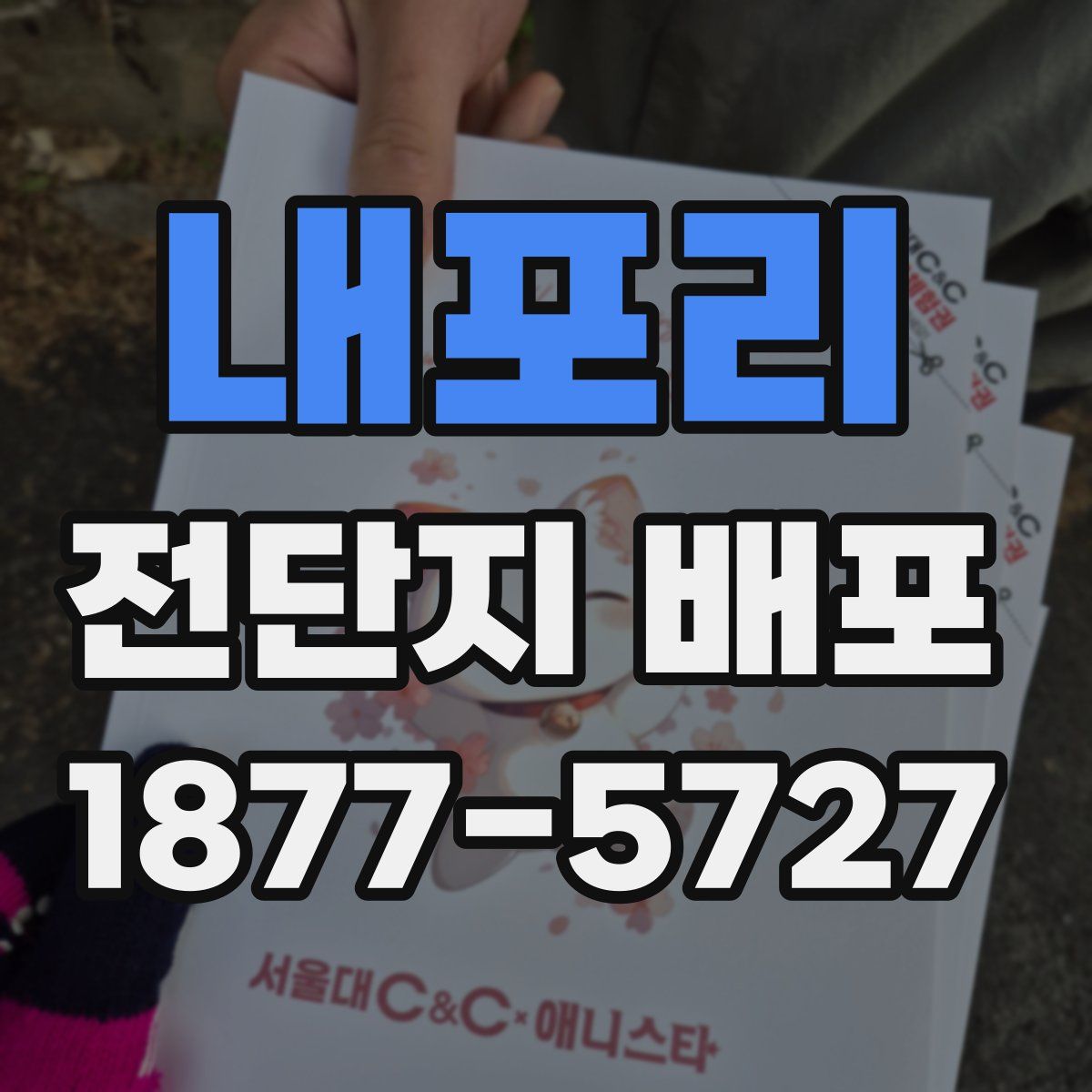 내포리 전단지 배포