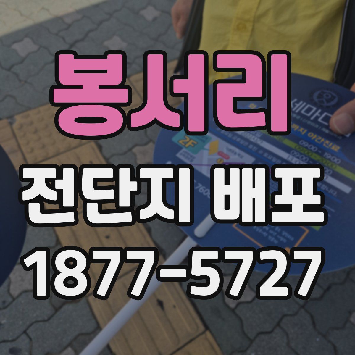 봉서리 전단지 배포
