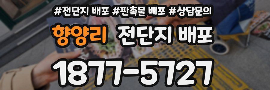 향양리 전단지 배포
