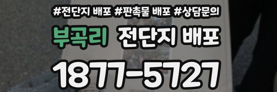 부곡리 전단지 배포