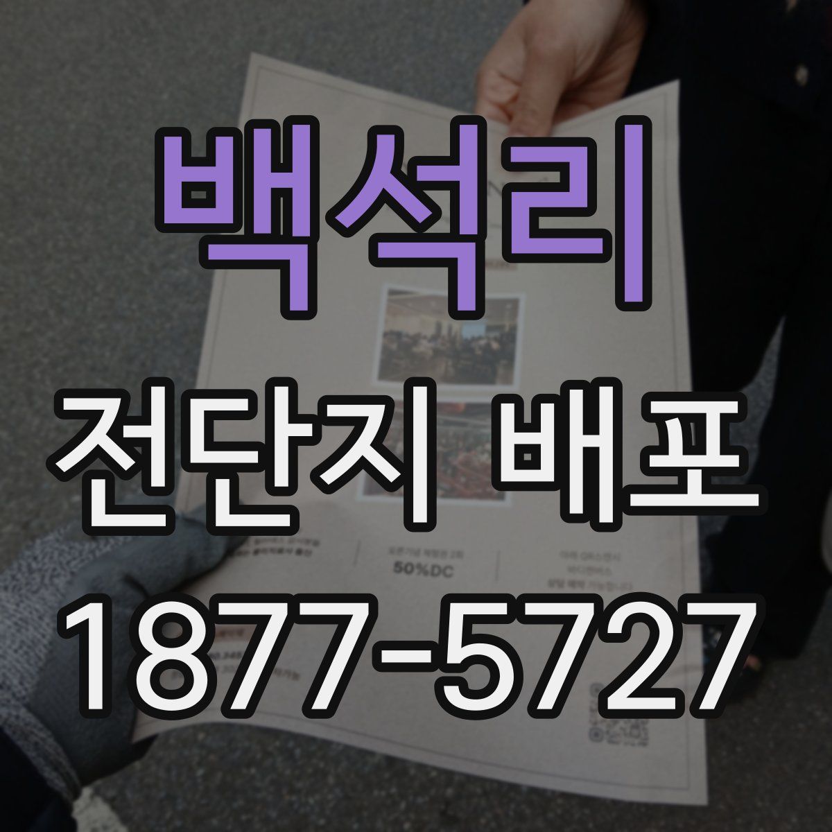 백석리 전단지 배포